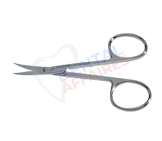 Ciseaux "Goldman Fox" mors courbe micro 9 cm (624.00) - Acteon