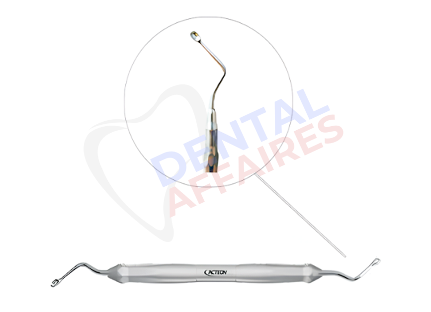 Curette tranchante double "Hemingway" n°2 (135.02D) - Acteon